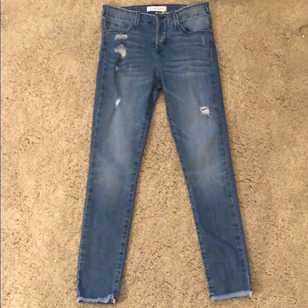 Light wash jeans